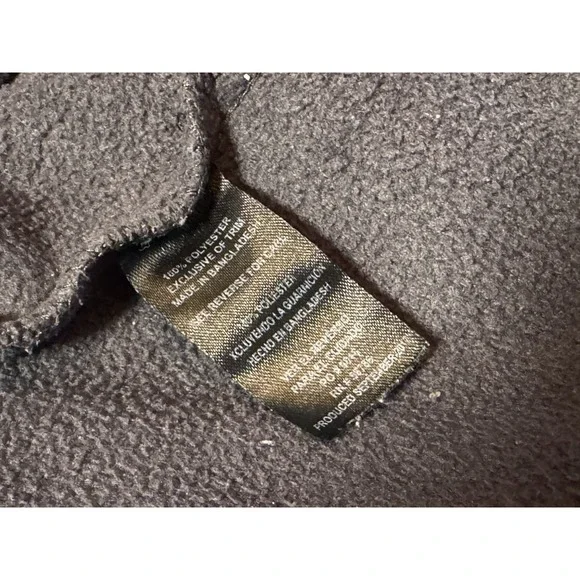 Beverly Hills Polo Club‎ Mens XL Gray Full Zip Fleece Jacket Quilted Yoke Mixed - Picture 4 of 11